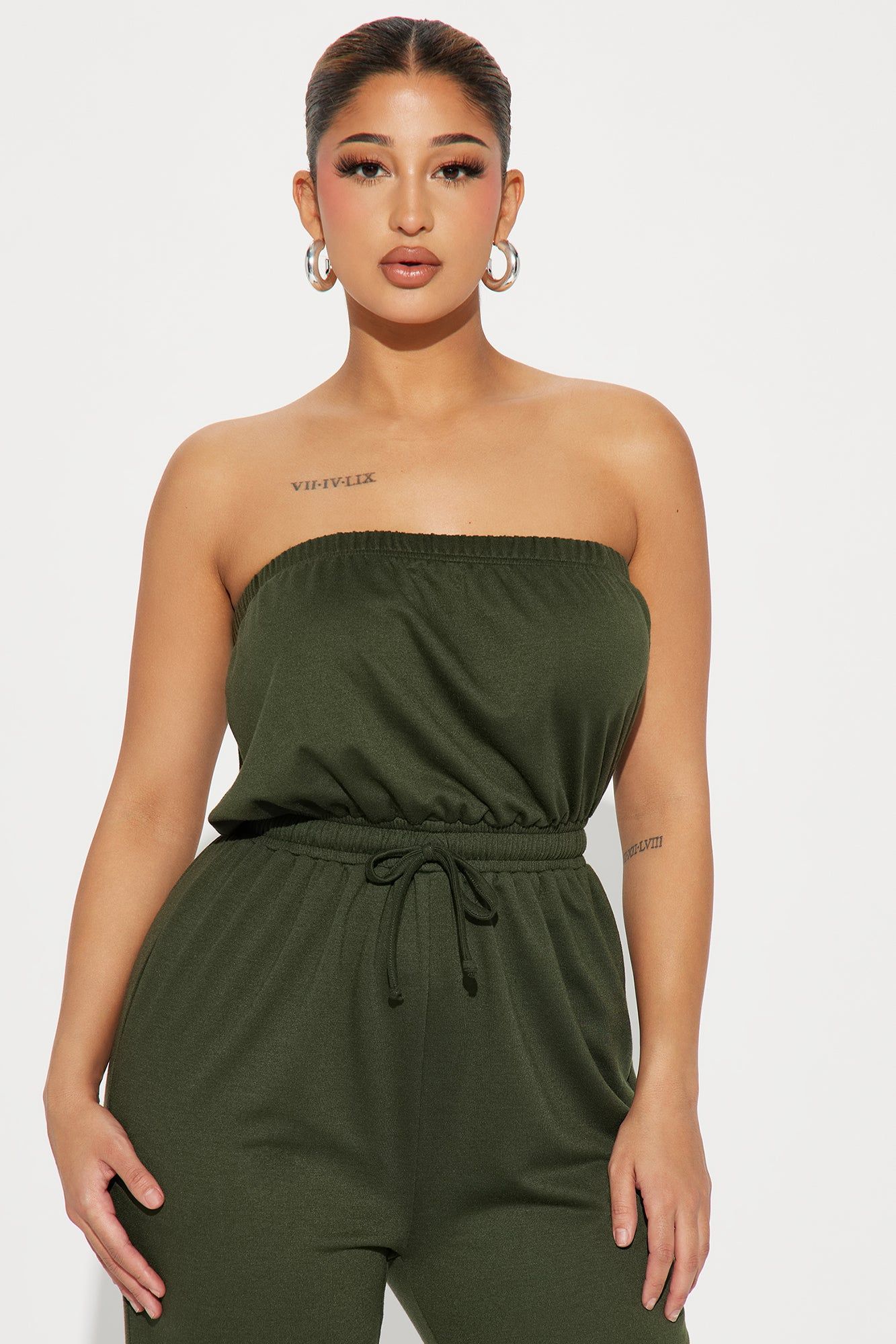 Estella Tube Jumpsuit - Olive sold by Fashion Nova product image thumbnail 2