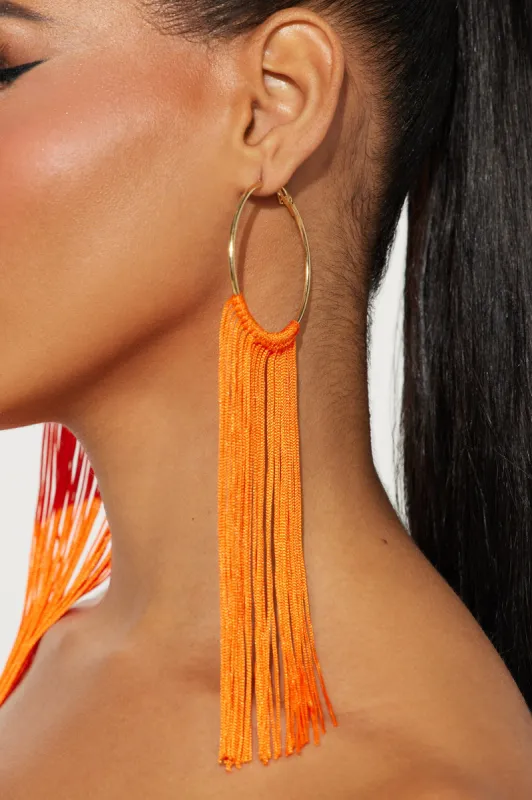 Wicked Paradise Earrings - Orange sold by Fashion Nova