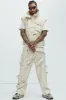 Split Vision Belted Pants - Cream sold by Fashion Nova