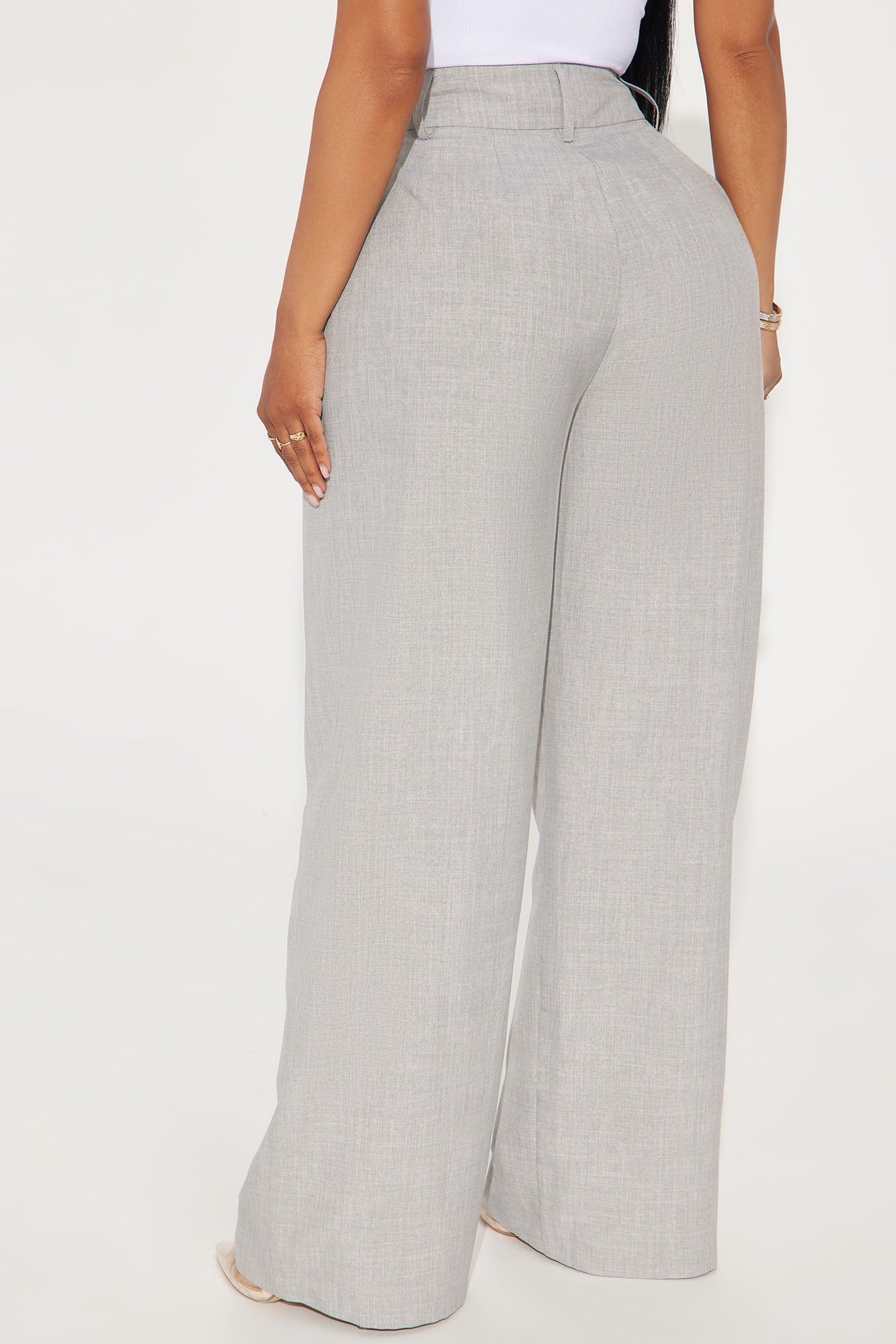 Sweetheart Wide Leg Trouser - Grey sold by Fashion Nova product image thumbnail 3