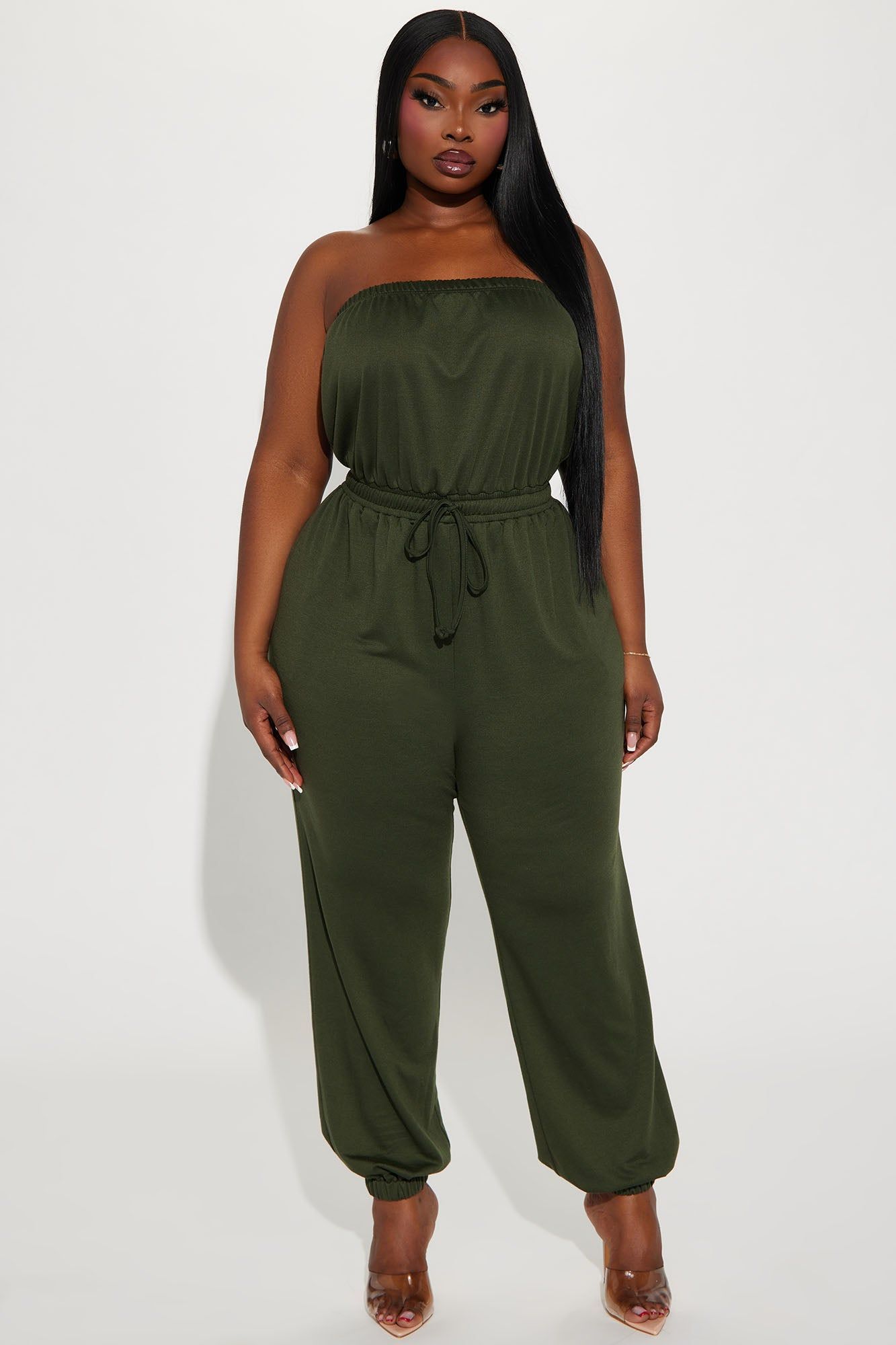 Estella Tube Jumpsuit - Olive sold by Fashion Nova product image thumbnail 4