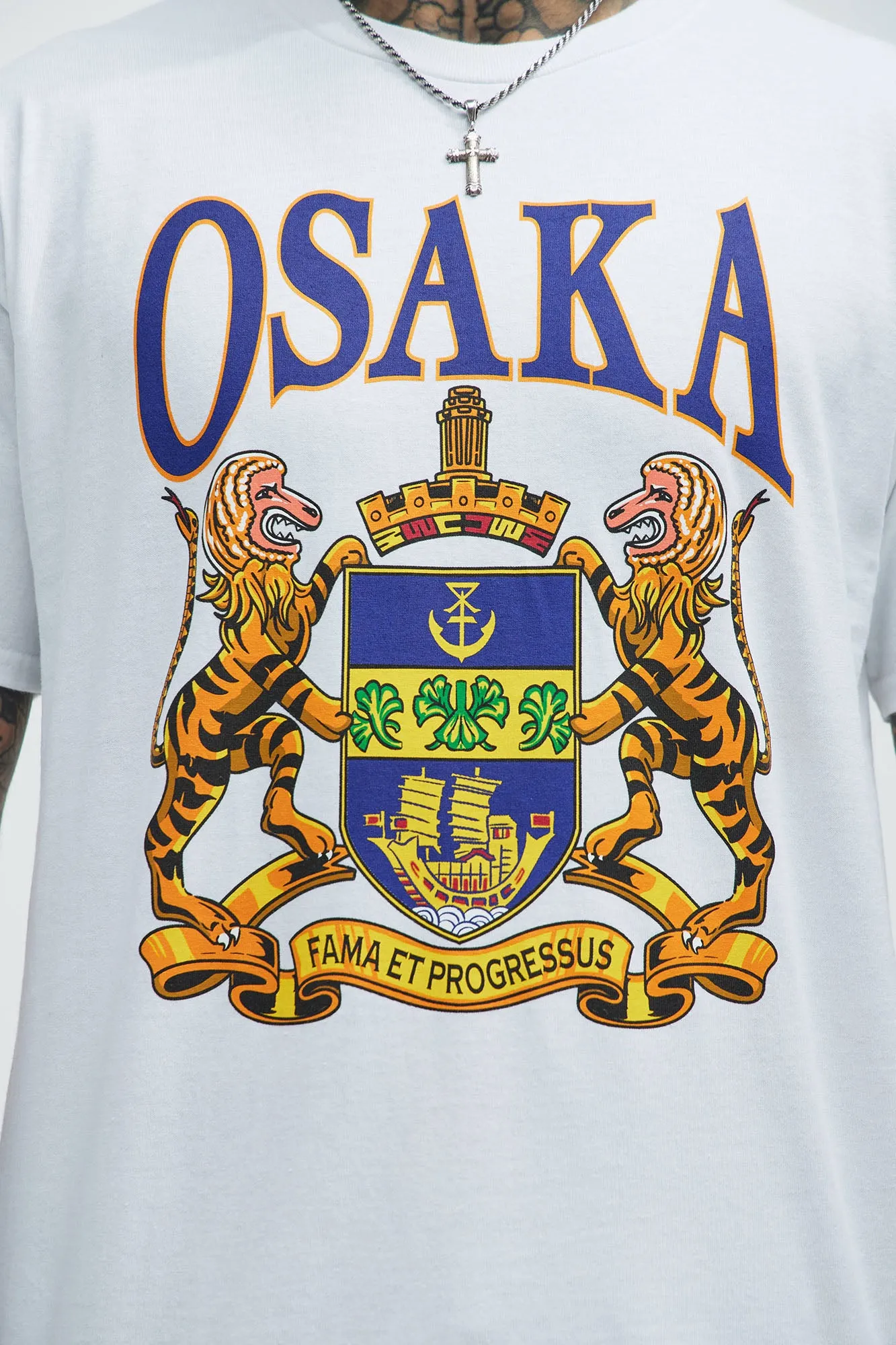 Osaka Short Sleeve Tee - White sold by Fashion Nova product image thumbnail 3