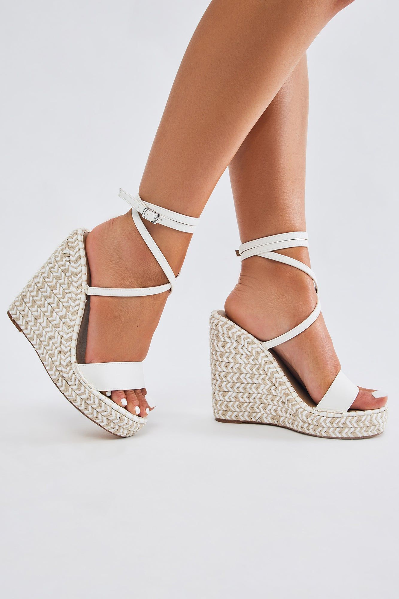 Just What You Need Wedges - White sold by Fashion Nova product image thumbnail 2