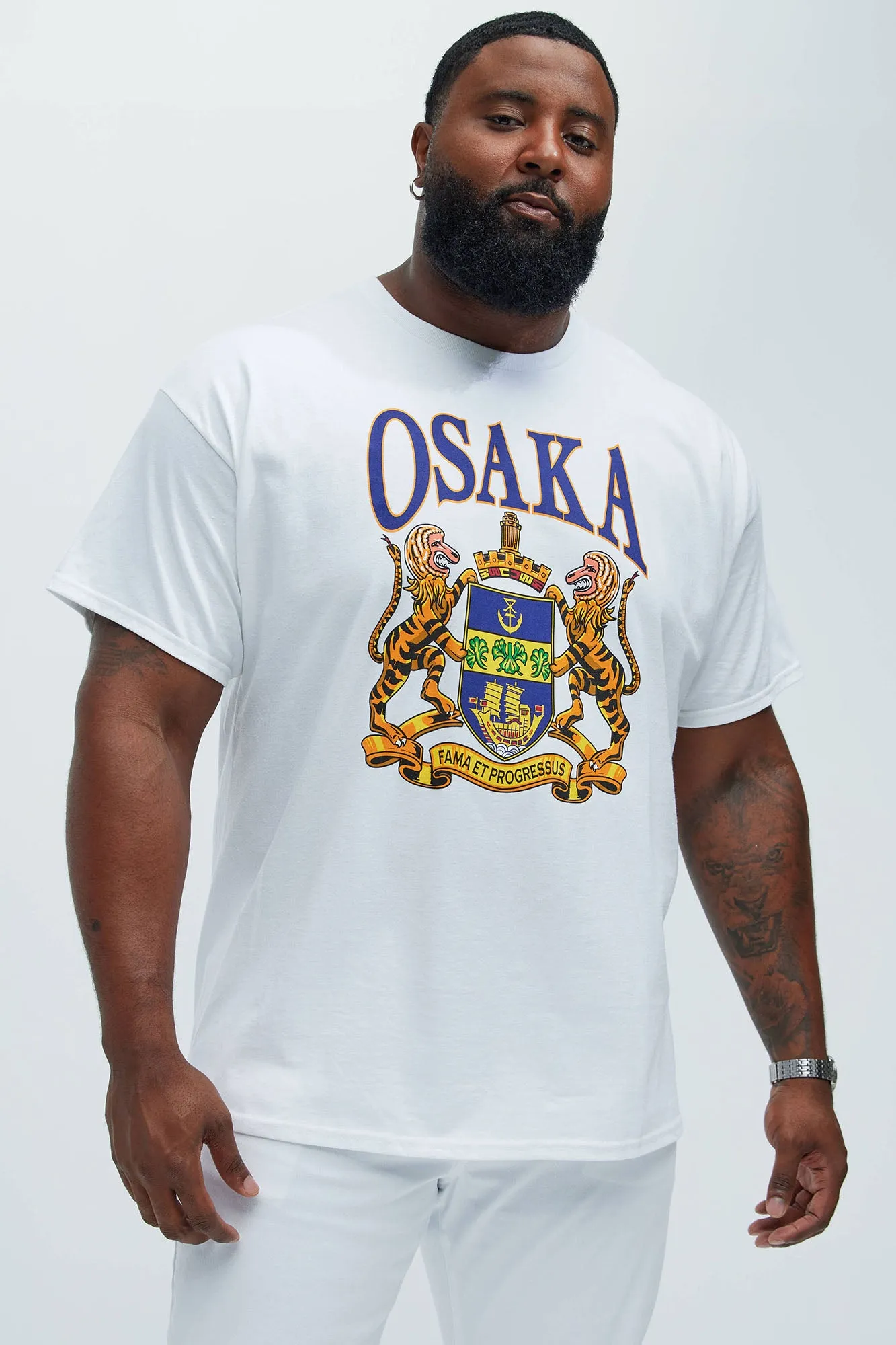 Osaka Short Sleeve Tee - White sold by Fashion Nova product image thumbnail 4
