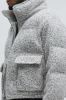 Hallron Textured Cropped Puffer - Black/White sold by Fashion Nova