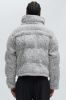 Hallron Textured Cropped Puffer - Black/White sold by Fashion Nova