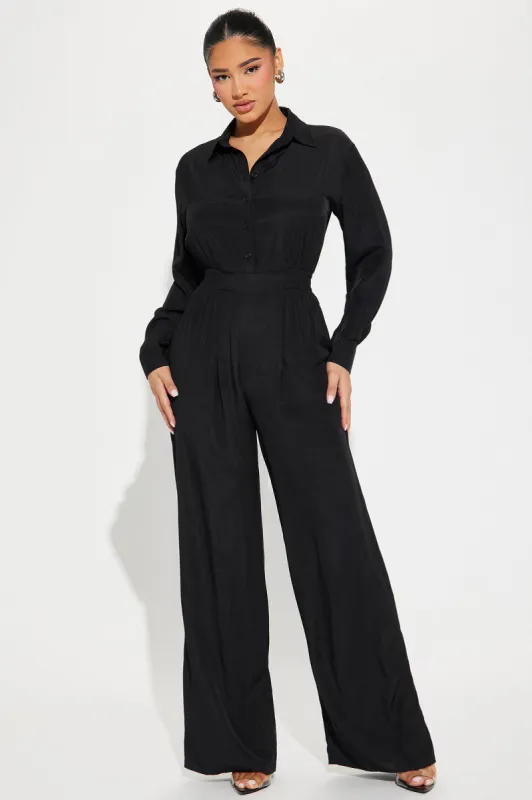 Ameera Jumpsuit - Black sold by Fashion Nova