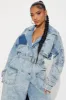 Trying To Impress Washed Denim Trench - Vintage Wash sold by Fashion Nova