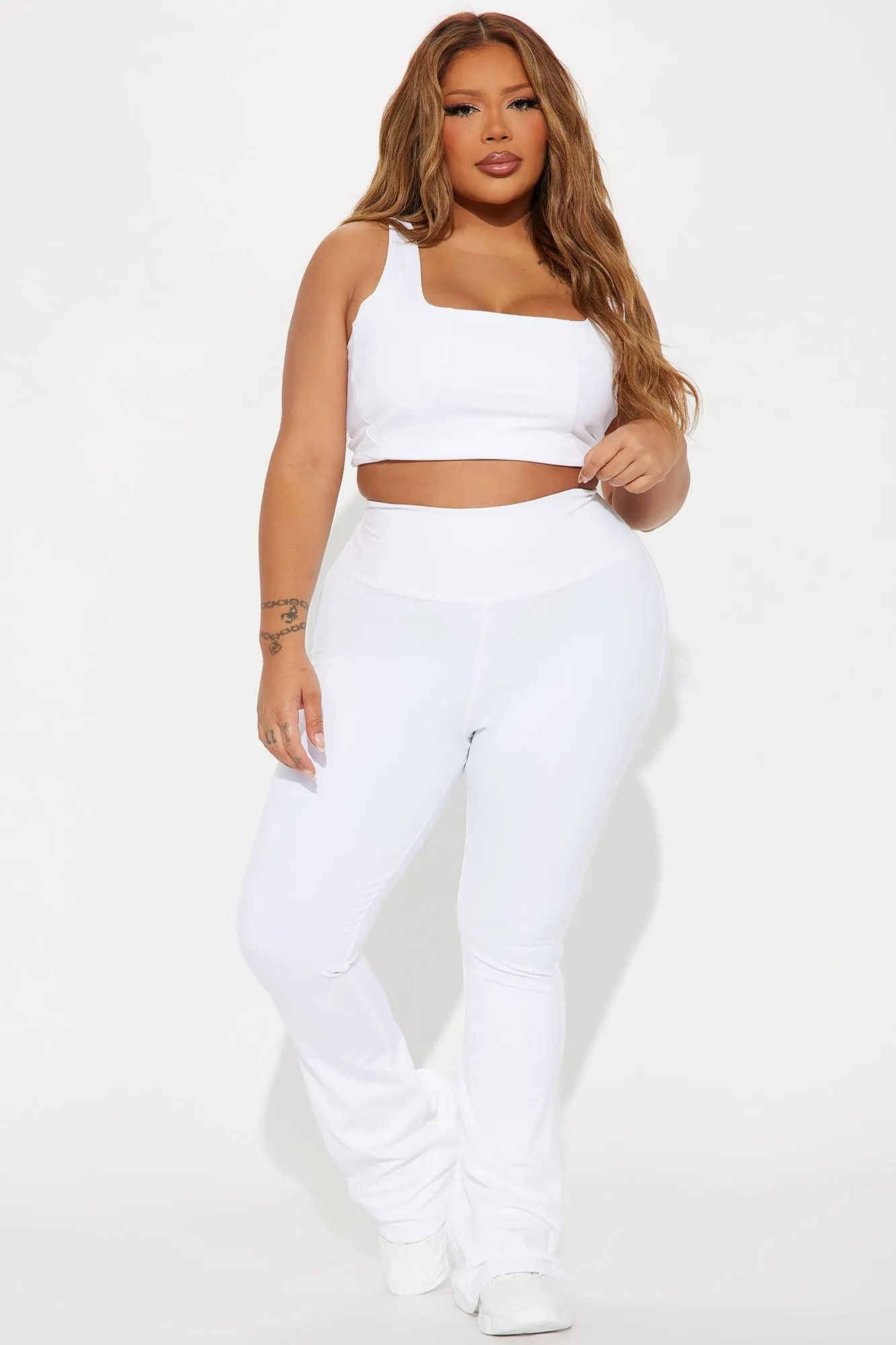 Break A Sweat Active Yoga Pant - White sold by Fashion Nova product image thumbnail 4
