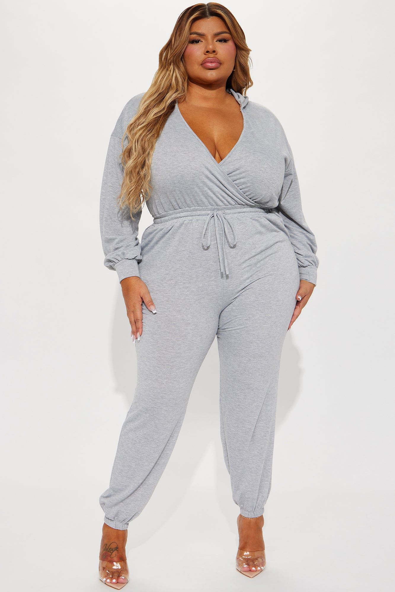 Slow Jams Jumpsuit - Heather Grey sold by Fashion Nova product image thumbnail 5