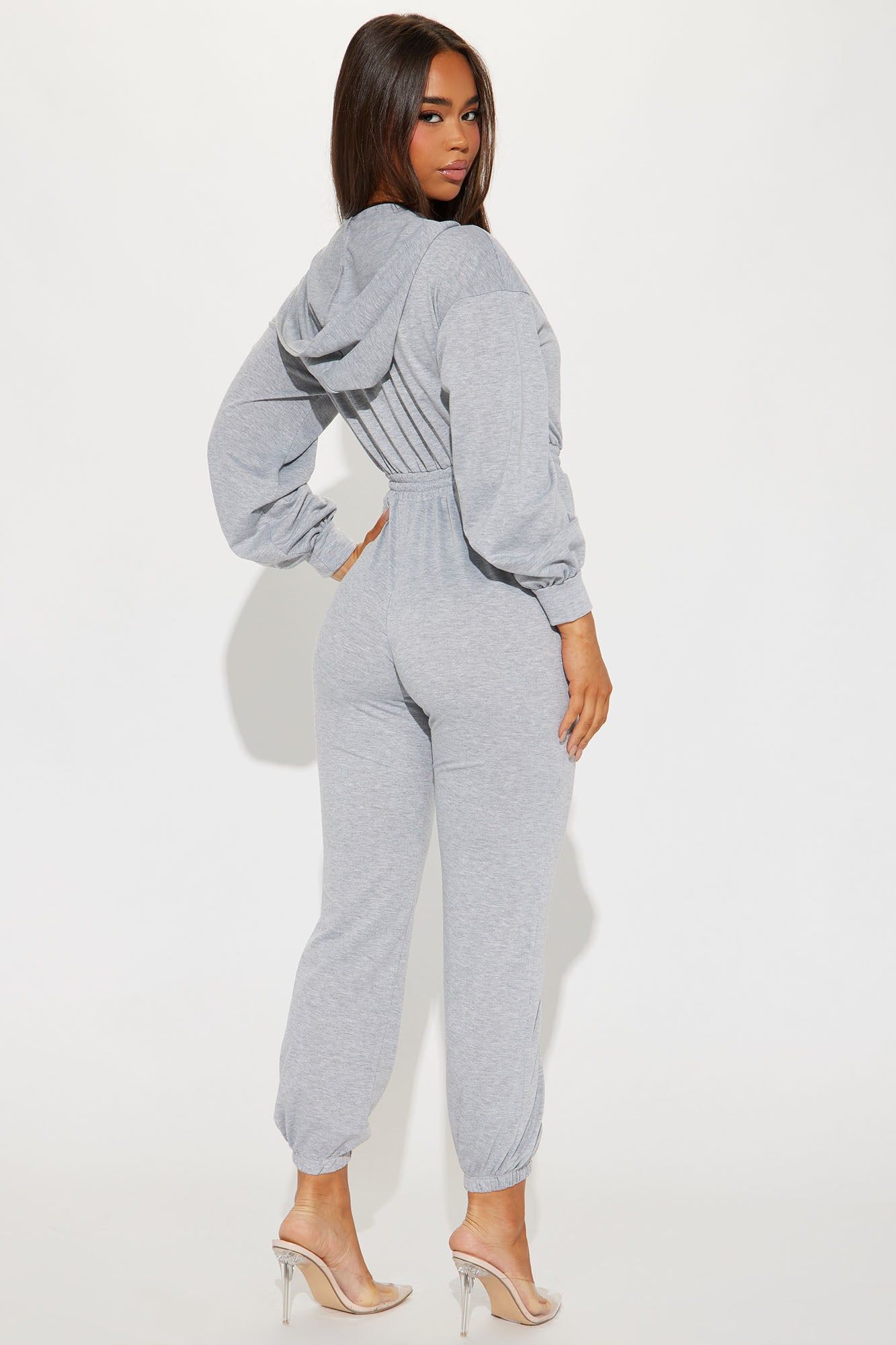 Slow Jams Jumpsuit - Heather Grey sold by Fashion Nova product image thumbnail 4