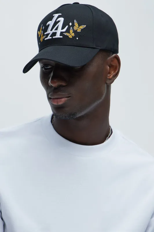 La Monarch Snapback Hat - Black sold by Fashion Nova