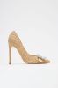 Pretty Chic Embellished Pumps - Camel sold by Fashion Nova