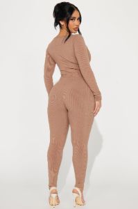 Denae Snatched Jumpsuit - Nude sold by Fashion Nova