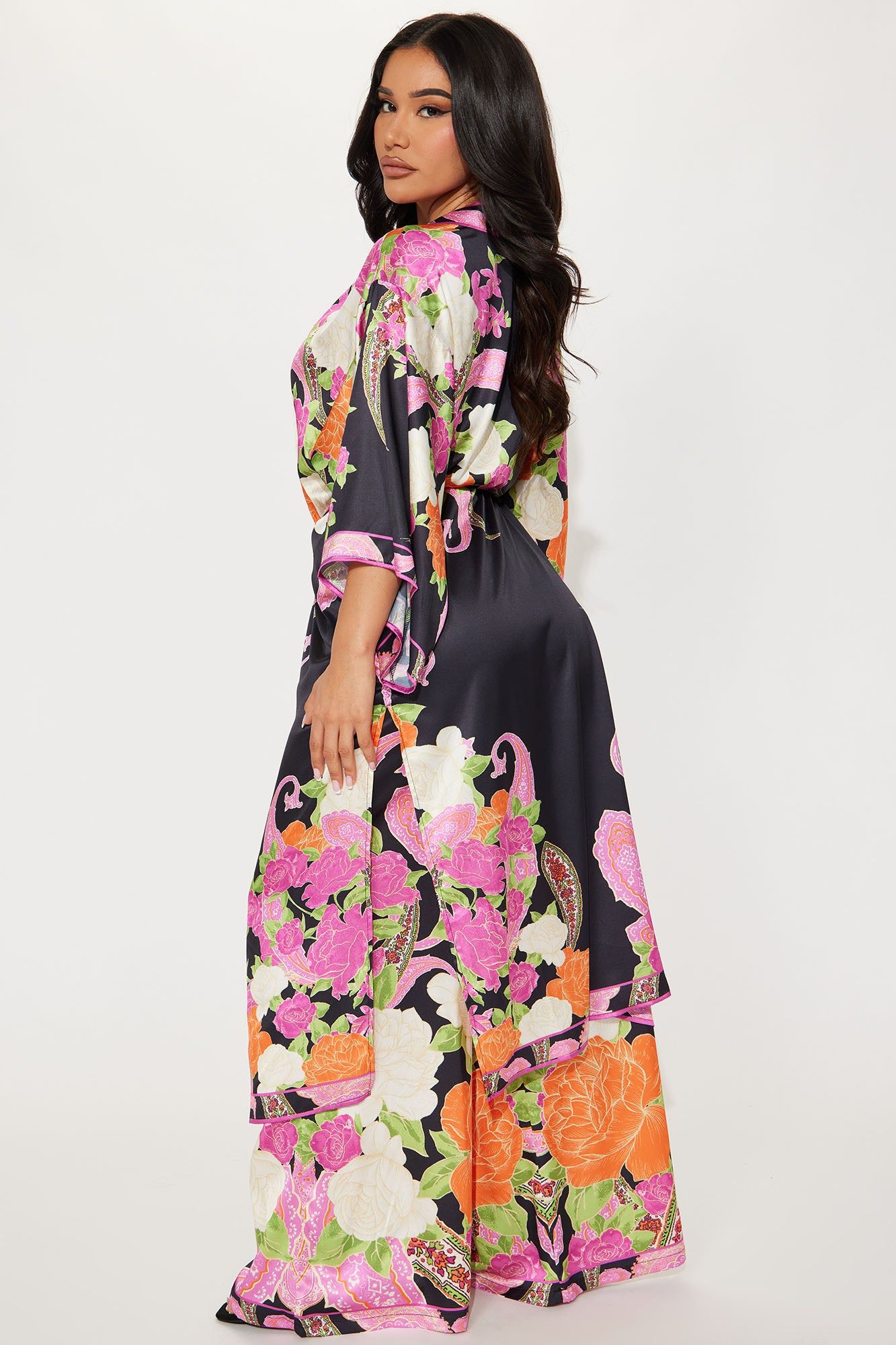 Scarlet Satin Pant Set - Black/combo sold by Fashion Nova product image thumbnail 3