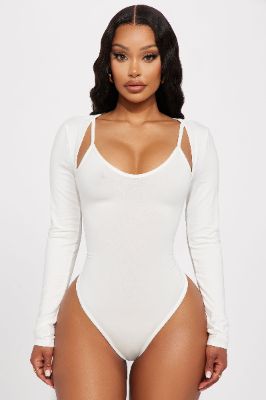 All I Need Bodysuit - Ivory sold by Fashion Nova