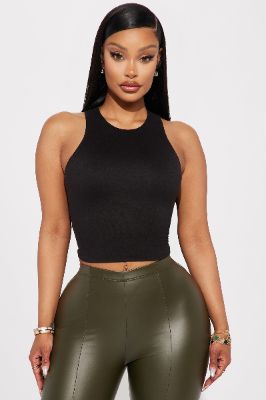 Delilah Double Layered Top - Black sold by Fashion Nova