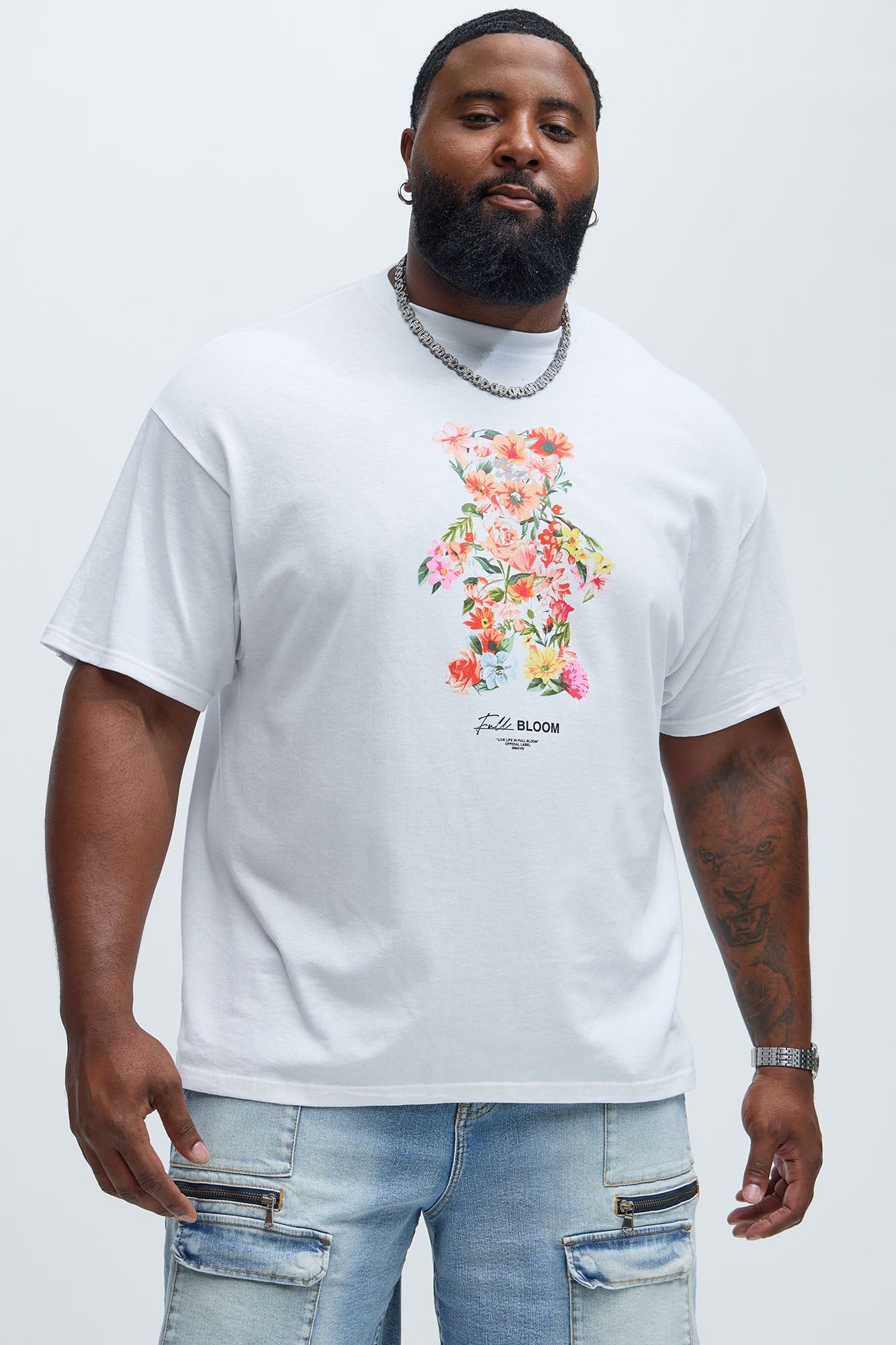 Full Bloom Short Sleeve Tee - White sold by Fashion Nova