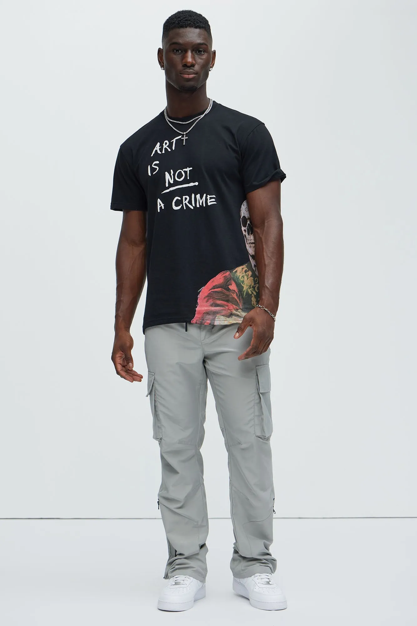 Art Is Not A Crime Short Sleeve Tee - Black sold by Fashion Nova product image thumbnail 2