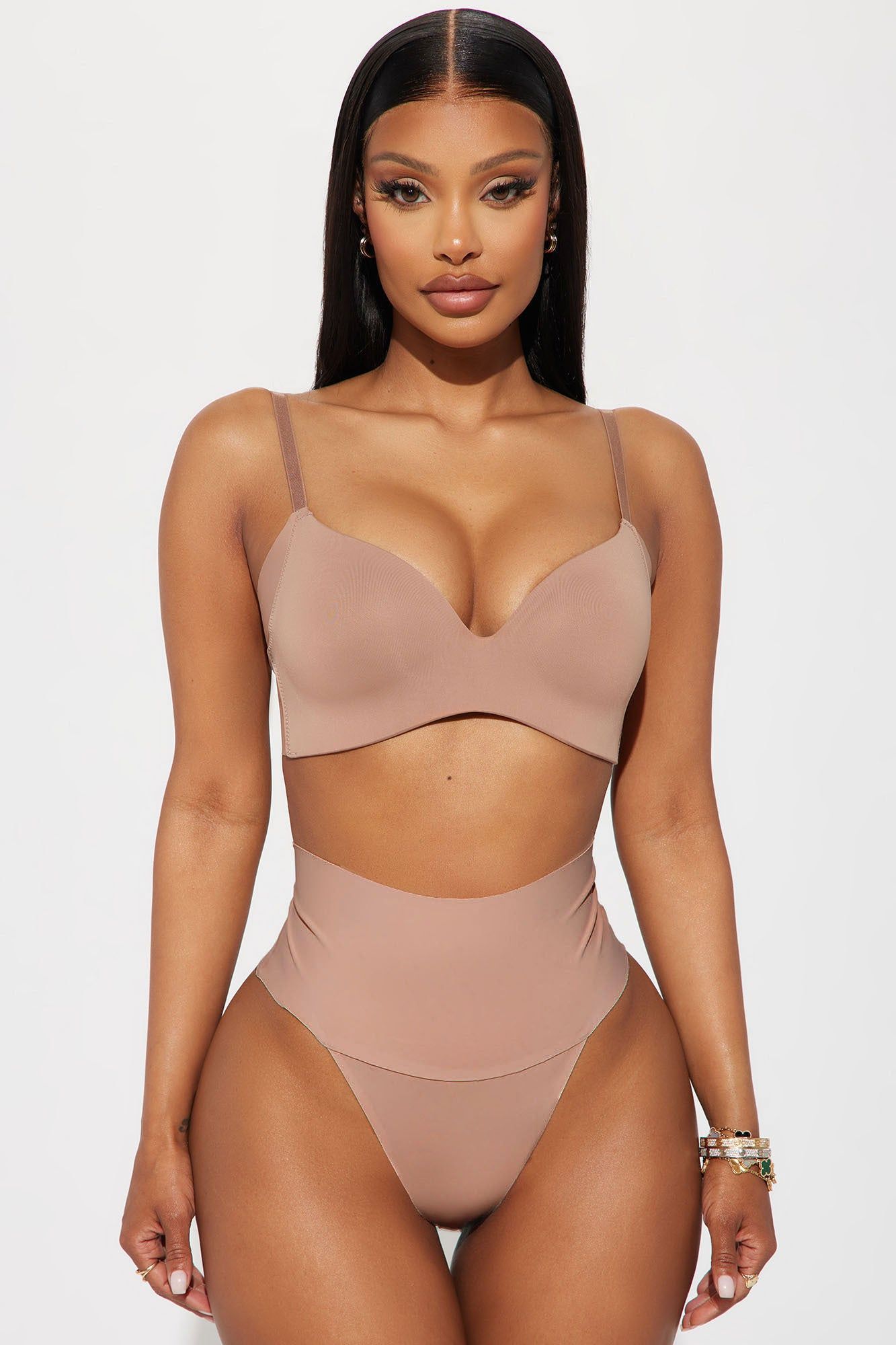 Oh So Smooth 2 Pack Smoothing Bra - Mocha sold by Fashion Nova product image thumbnail 2