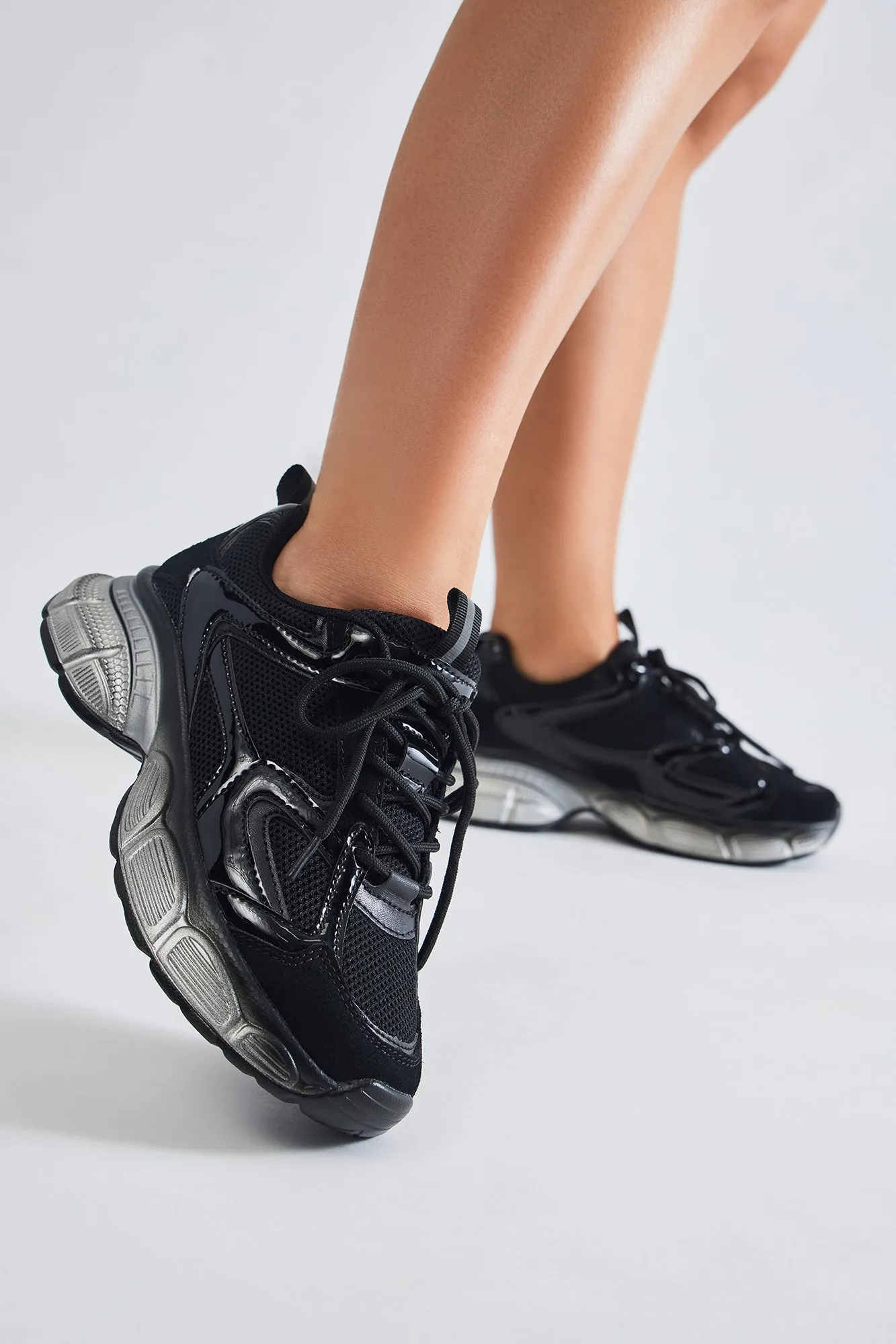 Right Direction Platform Sneakers - Black sold by Fashion Nova product image thumbnail 4