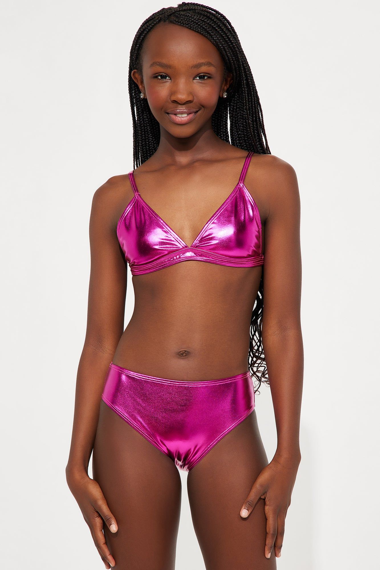 Mini Romy Triangle 2 Piece Bikini - Hot Pink sold by Fashion Nova product image thumbnail 2