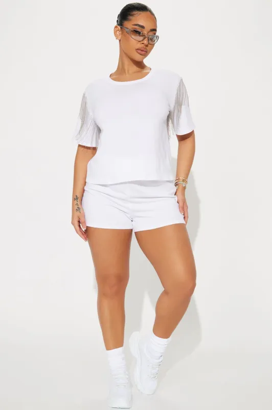 Always Around Short Set - White sold by Fashion Nova