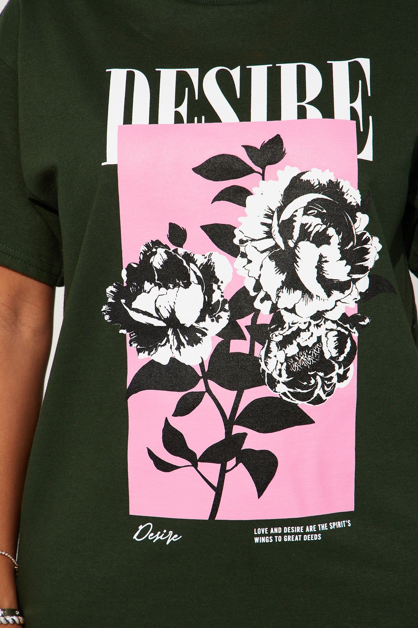 Desire You Graphic Tee - Hunter sold by Fashion Nova product image thumbnail 3