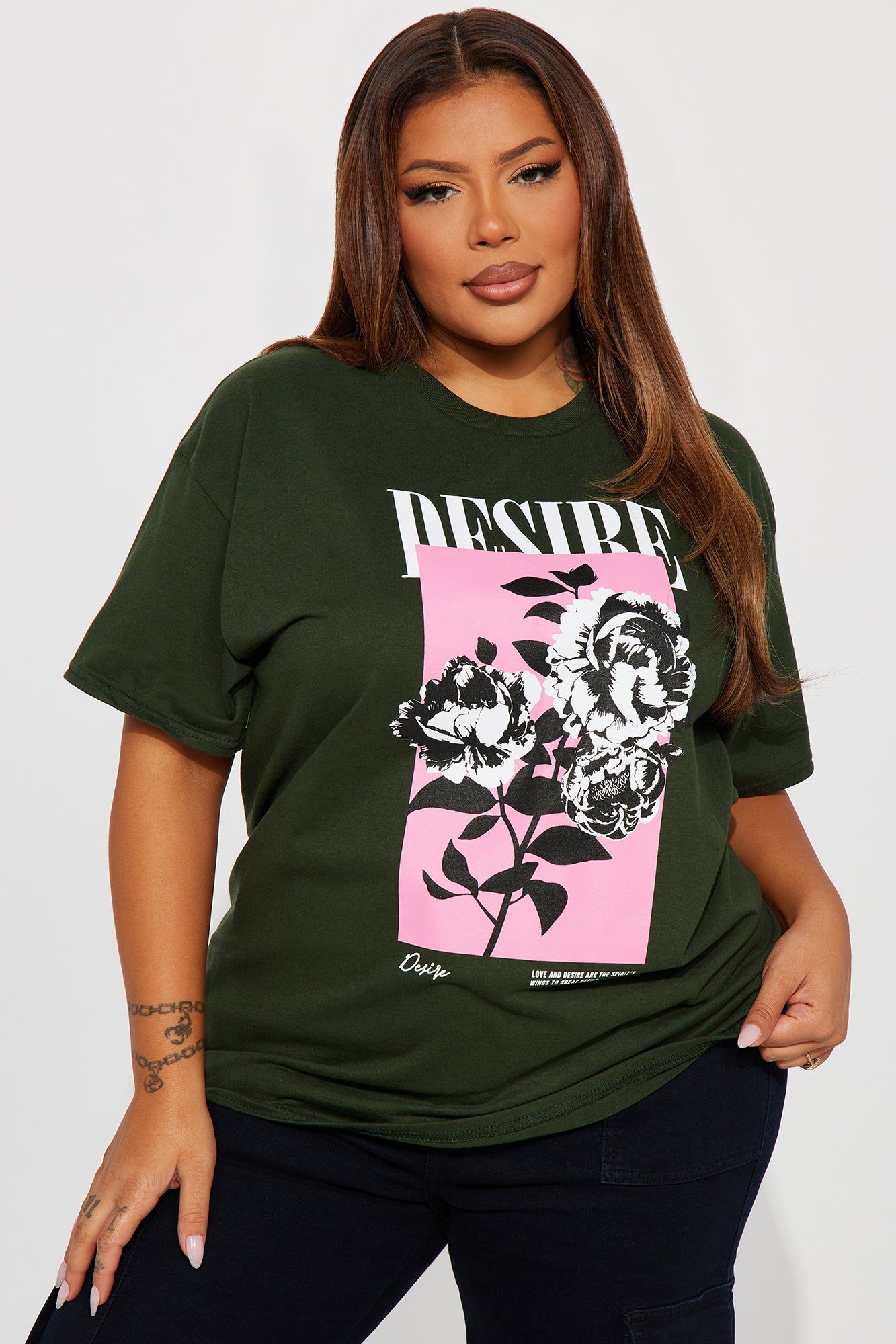Desire You Graphic Tee - Hunter sold by Fashion Nova product image thumbnail 4