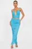 Always Slaying Mesh Skirt Set - Turquoise sold by Fashion Nova