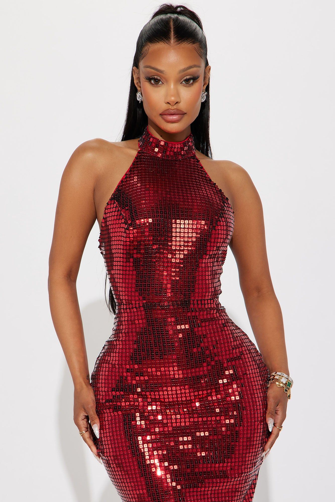 South Of France Sequin Gown - Red sold by Fashion Nova product image thumbnail 2