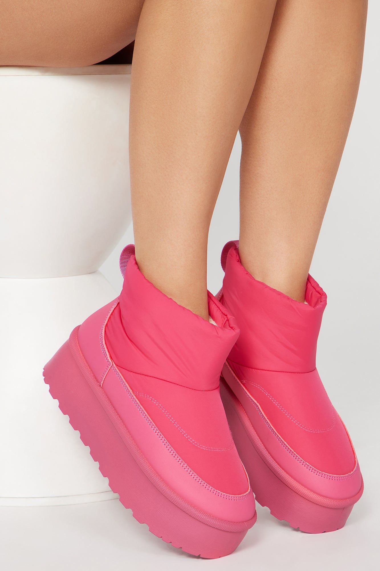 Uncomplicated Booties - Pink sold by Fashion Nova