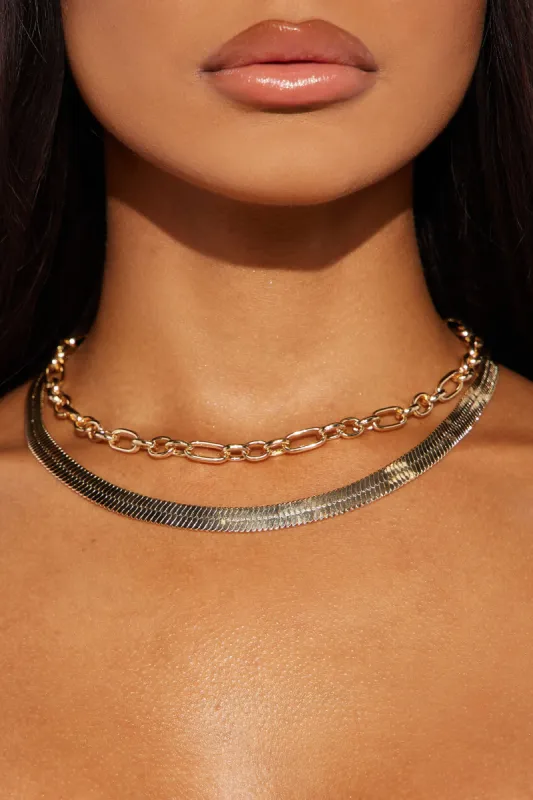 Check This Out Necklace - Gold sold by Fashion Nova