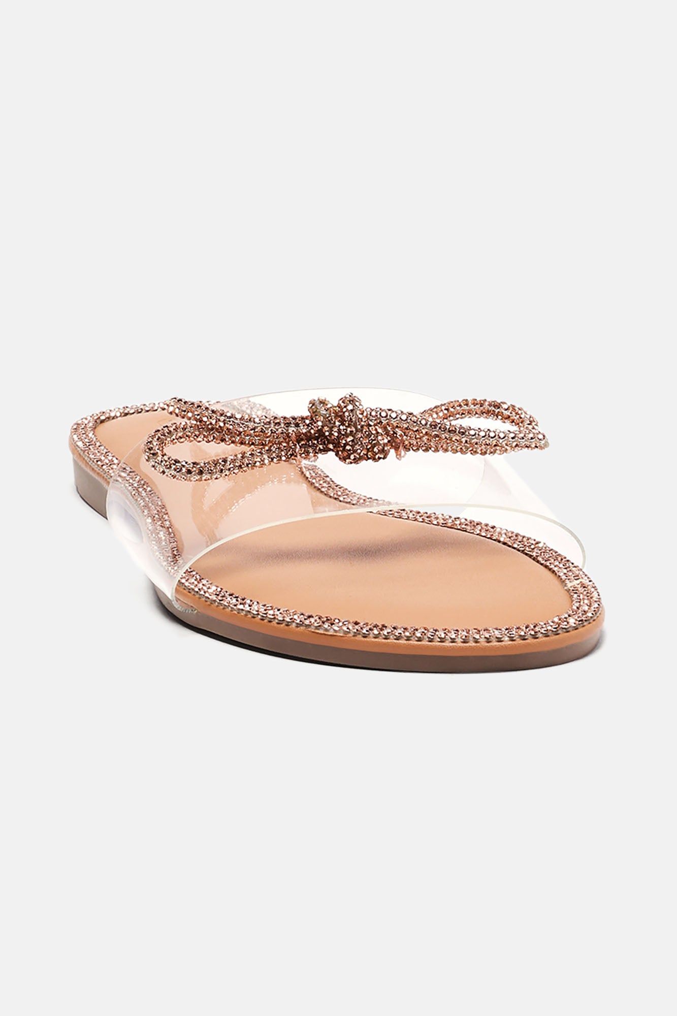 Everything You Want Embellished Sandals - Rose Gold sold by Fashion Nova product image thumbnail 3