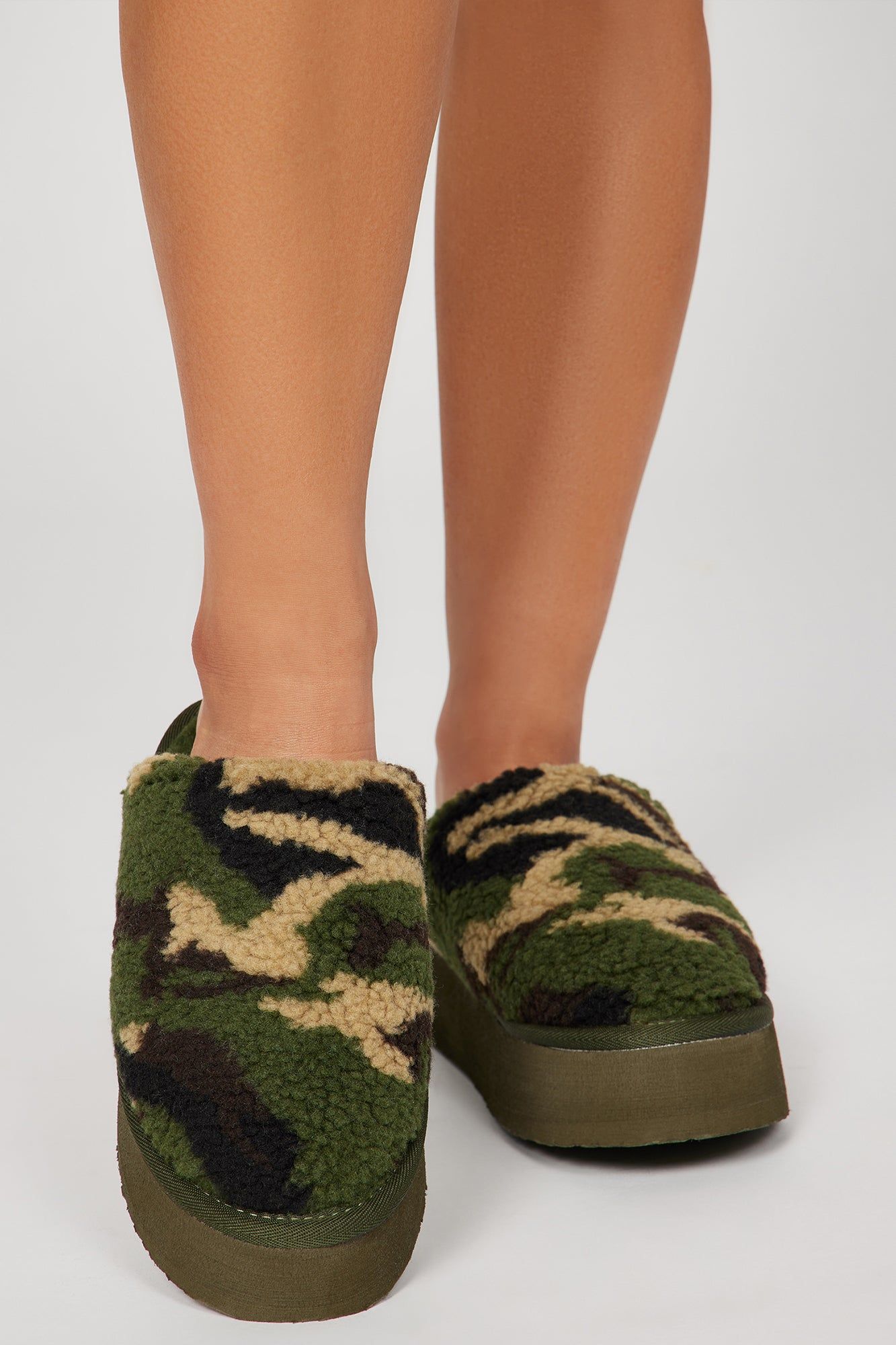 Let's Get Comfy Platform Slippers - Camouflage sold by Fashion Nova product image thumbnail 2