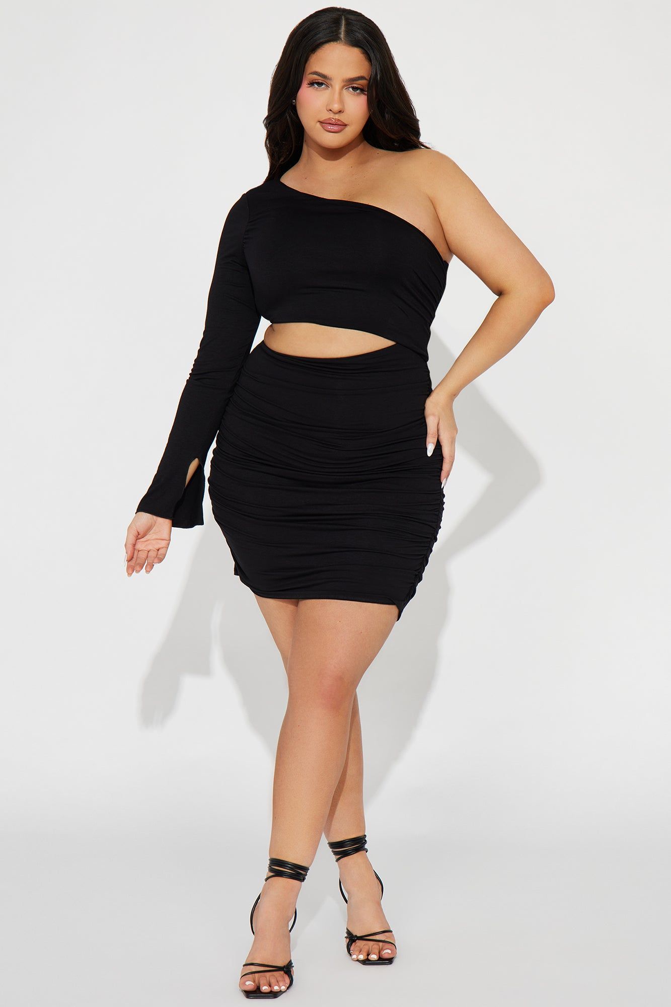 Lina Smooth Double Lined Mini Dress - Black sold by Fashion Nova product image thumbnail 4