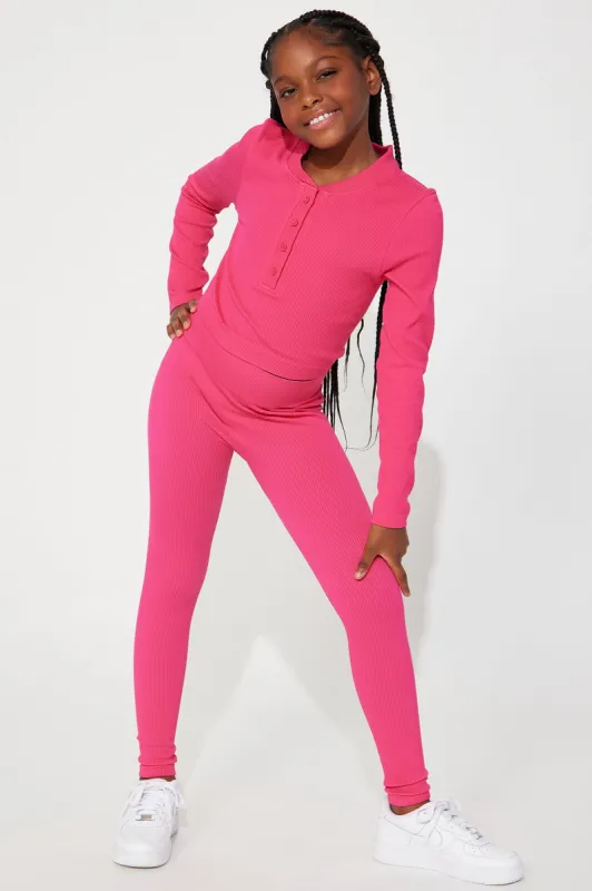 Mini Chynna Seamless Long Sleeve Top - Fuchsia sold by Fashion Nova