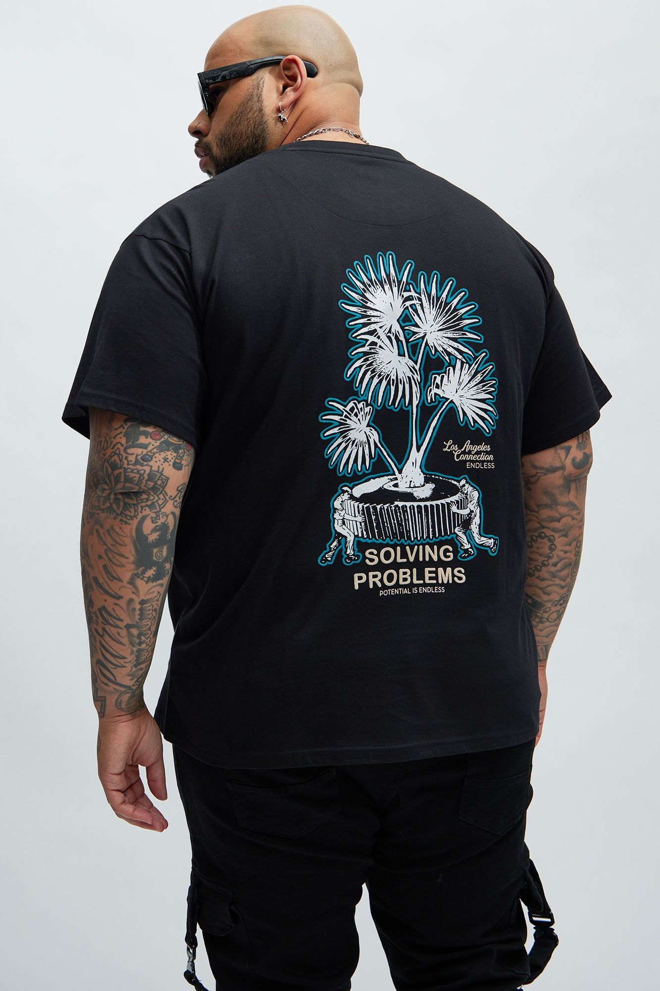 LA Connection Endless Short Sleeve Tee - Black sold by Fashion Nova product image thumbnail 5