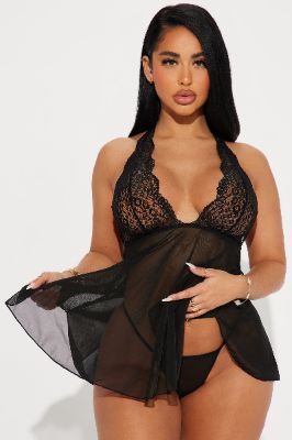 Dolled Up Babydoll - Black sold by Fashion Nova