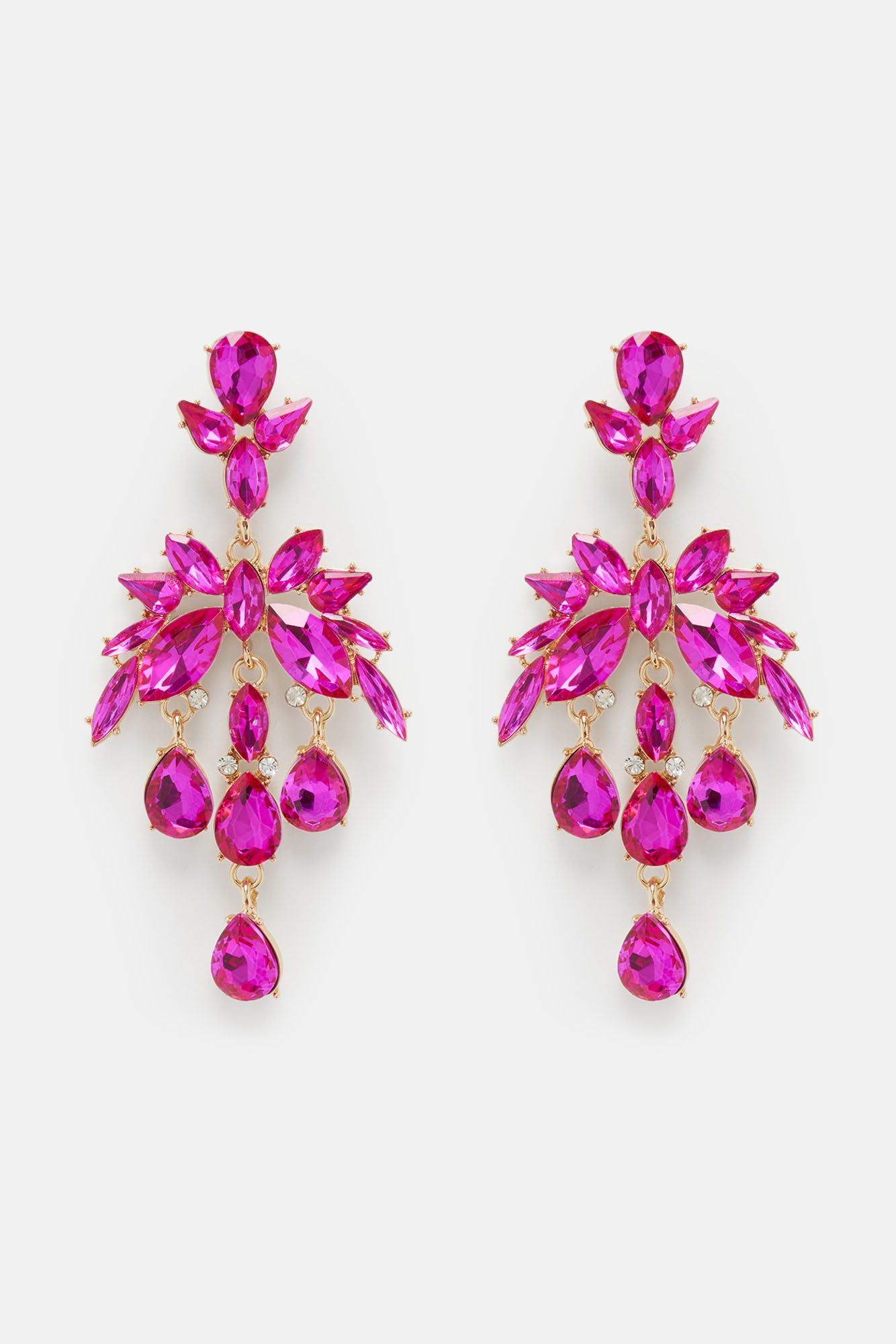 Beauty Babe Drop Earrings - Pink sold by Fashion Nova product image thumbnail 3