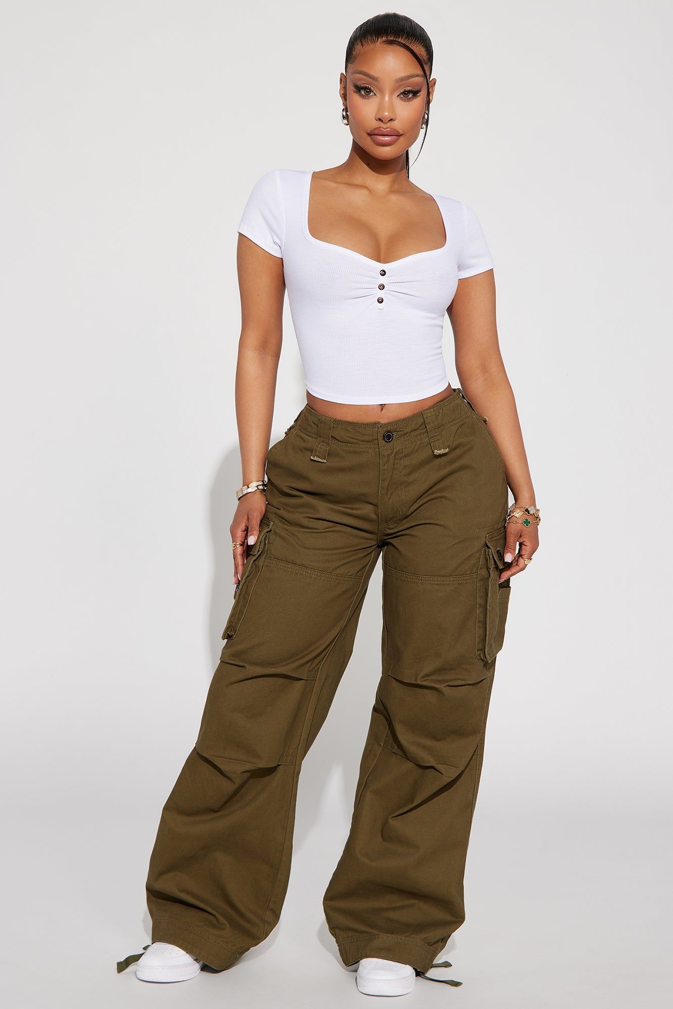 Charlie Ribbed Top - White sold by Fashion Nova product image thumbnail 2