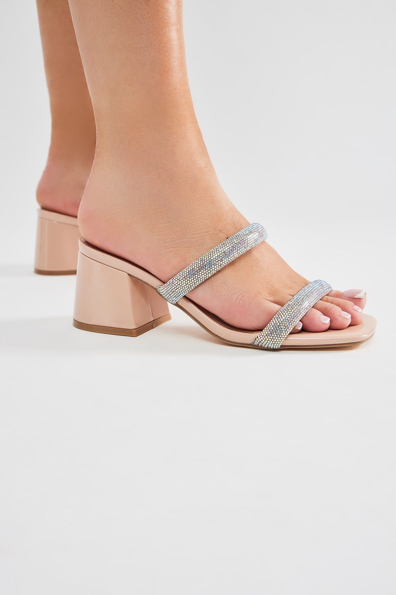 Taking A Chance Heeled Mules - Nude sold by Fashion Nova product image thumbnail 5