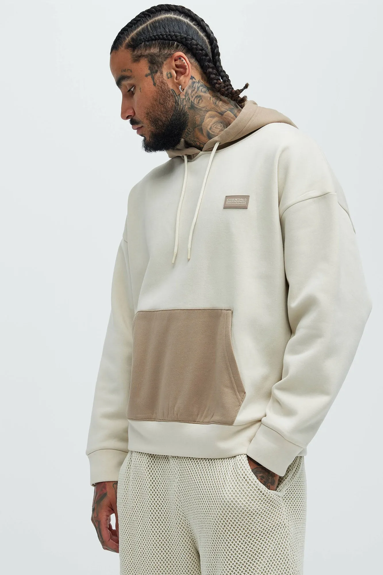 In The Trenches Hoodie - Off White/combo sold by Fashion Nova