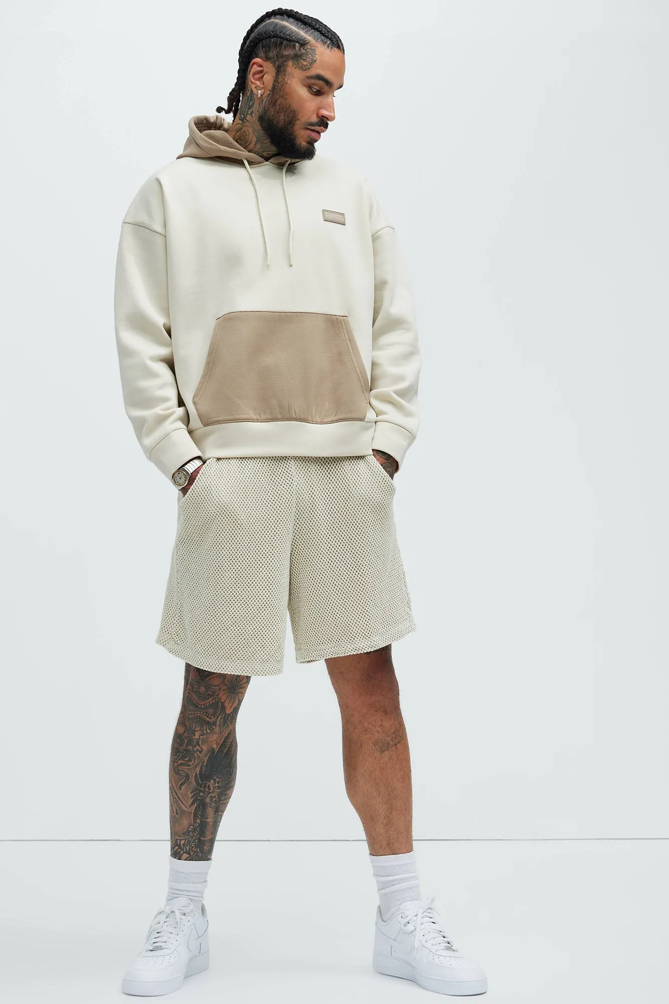 In The Trenches Hoodie - Off White/combo sold by Fashion Nova product image thumbnail 2
