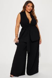 Never Met You Pant Set - Black sold by Fashion Nova