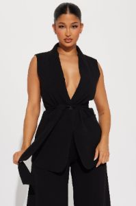 Never Met You Pant Set - Black sold by Fashion Nova