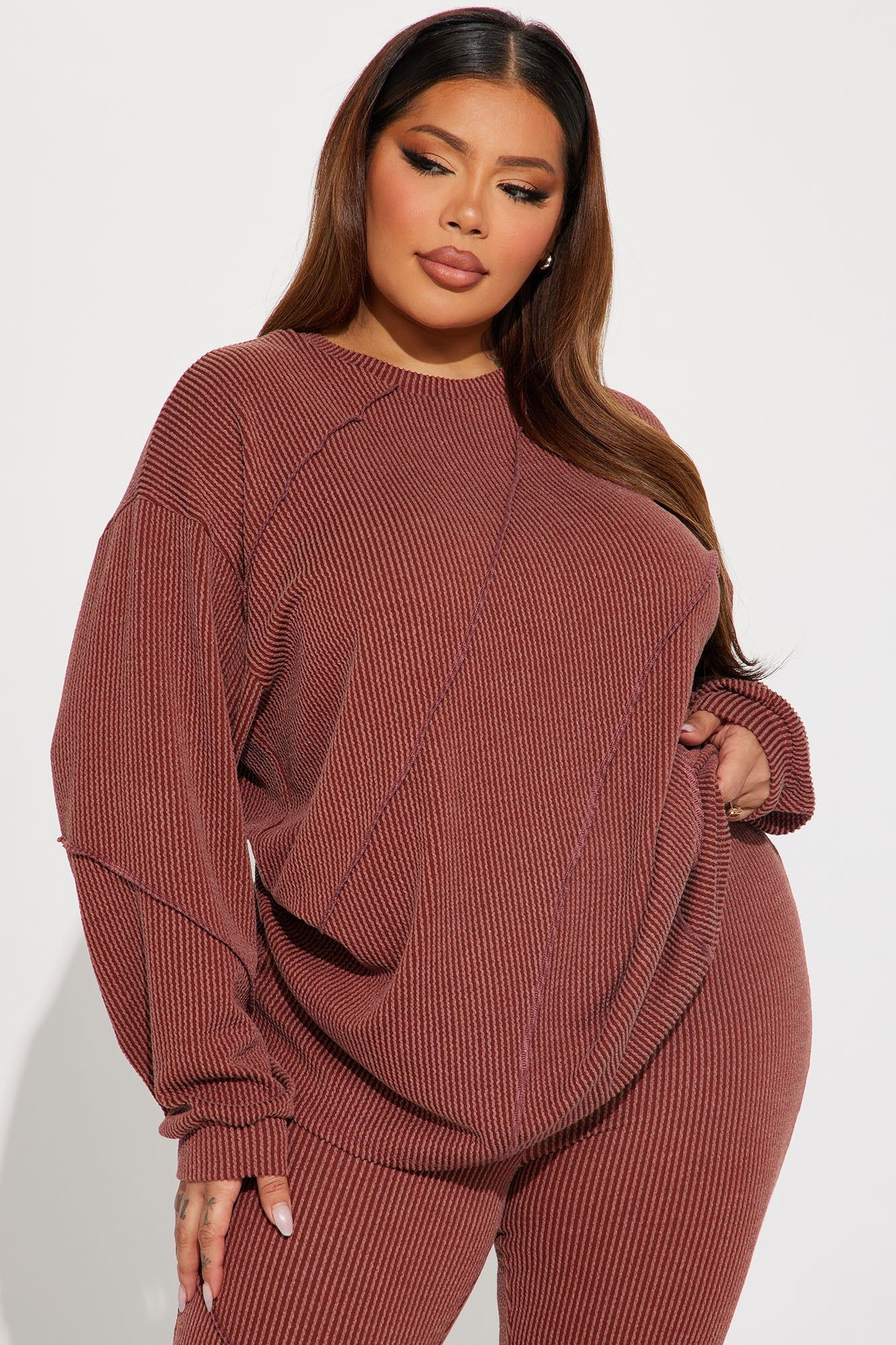 Lounge Vibes Legging Set - Brown sold by Fashion Nova product image thumbnail 5