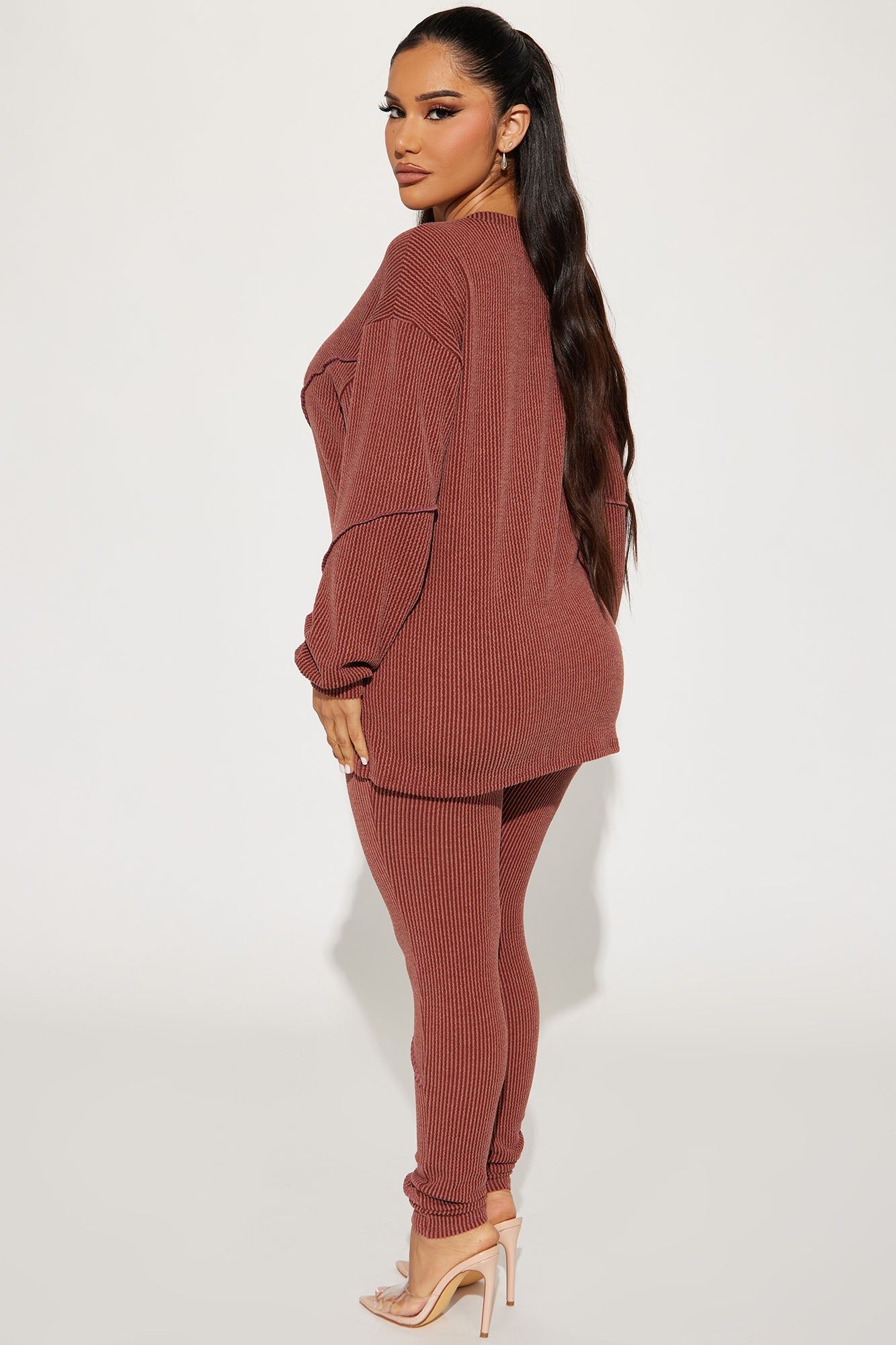 Lounge Vibes Legging Set - Brown sold by Fashion Nova product image thumbnail 3