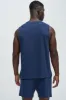 Essential Lounge Sleeveless Muscle Tee - Navy sold by Fashion Nova