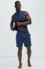 Essential Lounge Sleeveless Muscle Tee - Navy sold by Fashion Nova